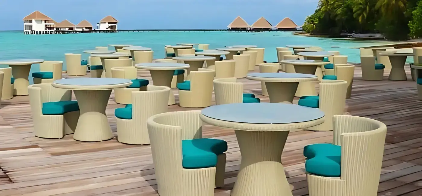 Outdoor Dining area view of Adaaran Club Rannalhi South Male, Maldive